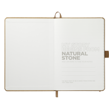 5.5" x 8.5" Washable Kraft Stone Bound Journal