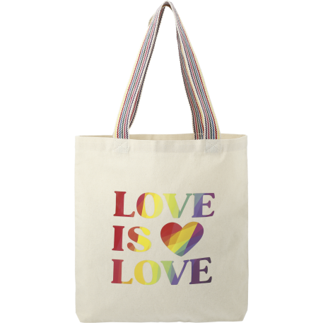 Rainbow Recycled 6oz Cotton Convention Tote