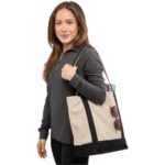Recycled 12oz Zip Top Canvas Tote