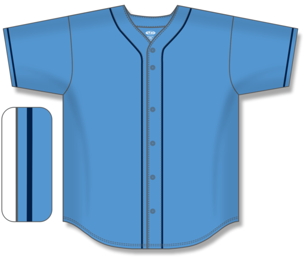 Full Button Baseball Jerseys BA5500-TB-G01
