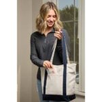 Recycled 12oz Zip Top Canvas Tote