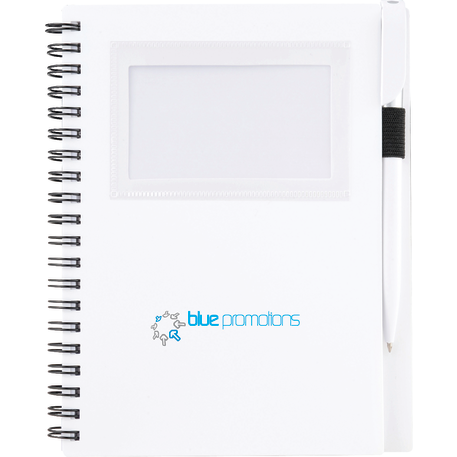 FSC® Mix 5.5" x 7" Star Spiral Notebook with Pen