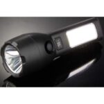 Solar Powered Rechargeable COB Flashlight