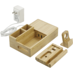 Bamboo Fast Wirelsss Charging Dock Station