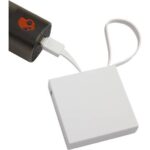 Recycled ABS 2000 mAh Power Bank with Type-C Cable