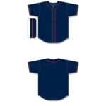 Full Button Baseball Jerseys BA5500-MIN-G01