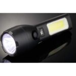 Solar Powered Rechargeable COB Flashlight