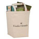 Herringbone 7oz Cotton Canvas Grocery Tote