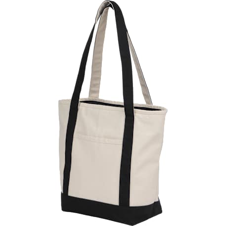 Recycled 12oz Zip Top Canvas Tote