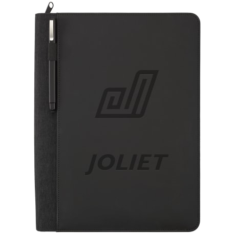 FSC® Mix Vienna Heathered Zippered Padfolio