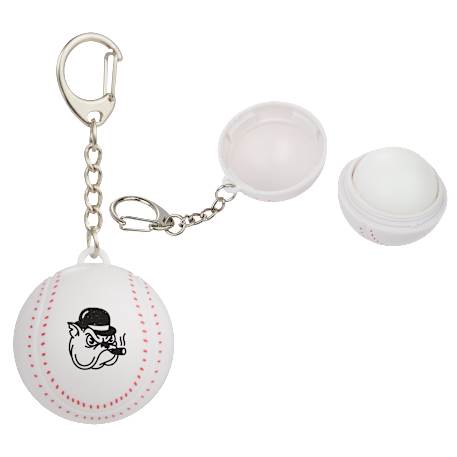 Baseball SPF15 Lip Moisturizer Keychain