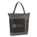 Chrome Non-Woven Zipper Convention Tote