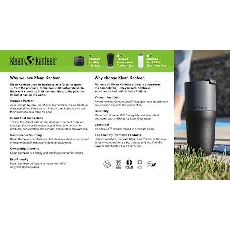 Klean Kanteen Eco Rise 14oz Mug
