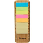 Bamboo Ruler with Sticky Notes