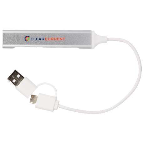 Aluminum 4-Port USB-A and C Hub