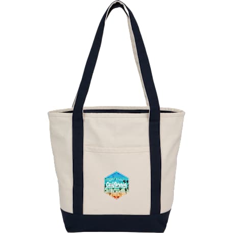 Recycled 12oz Zip Top Canvas Tote