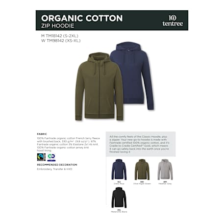 tentree Organic Cotton Zip Hoodie - Men's