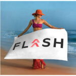 Basic Weight White Beach Towel