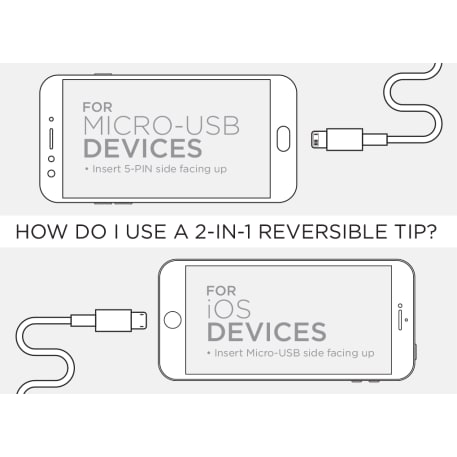 Paramount 3-in-1 Fabric Charging Cable