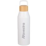 Aspen 24 oz Recycled Bottle w/ FSC® 100% Bamboo Li
