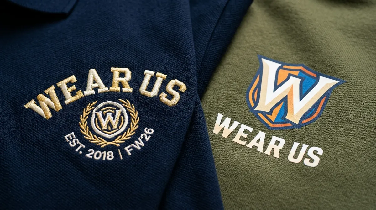 Custom apparel decoration process